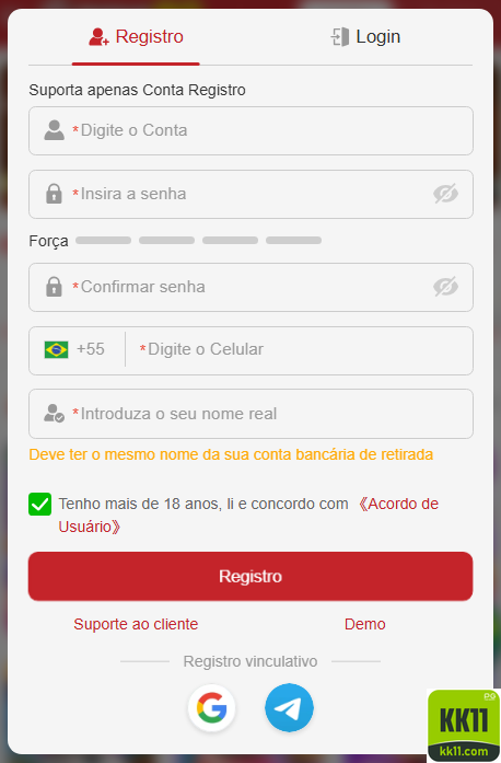 Experiência de Jogos kk11.com